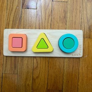Lovevery Wooden Geo Shapes Puzzle